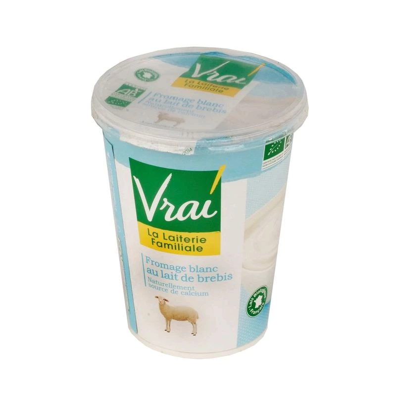Organic Sheep's White Cheese 400g - VRAI