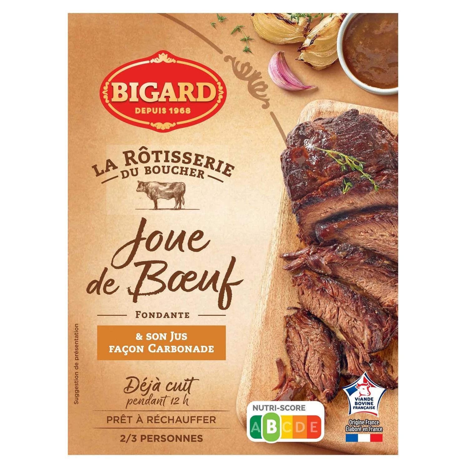400g Fondant Beef Cheek Pf Bi - BIGARD