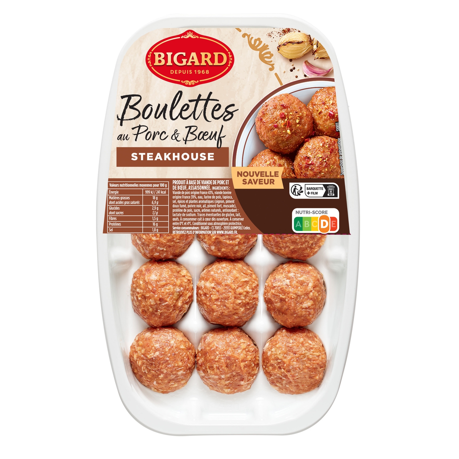 375g Boulette Bf Pc Steakhouse