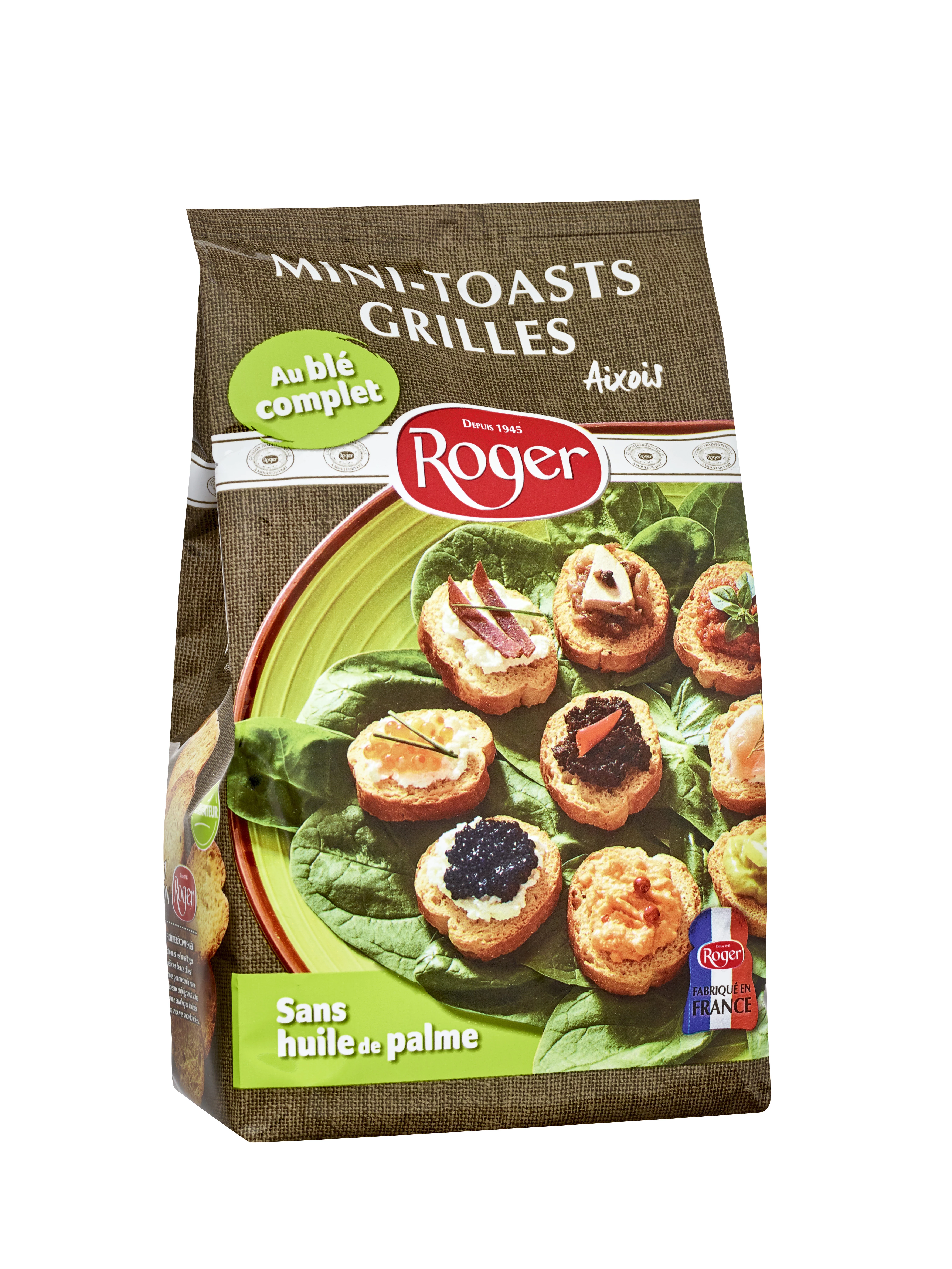 Mini Toast Aixois Alla Griglia Con Grano Integrale, 150g - ROGER