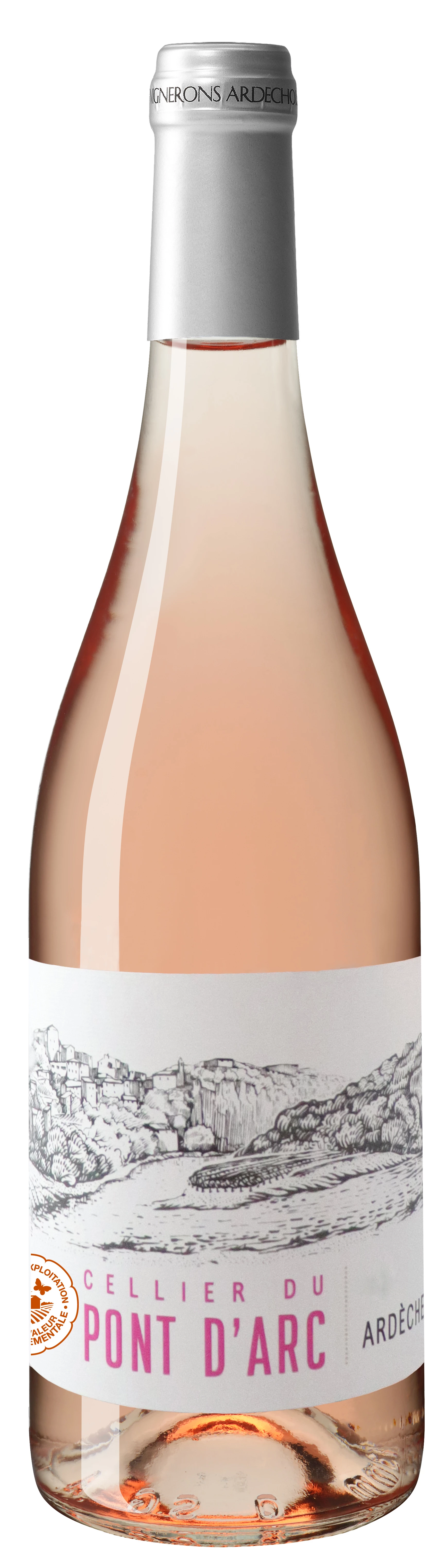 Vino Ardèche Rosato 12,5° 75cl - CELLIER DU PONT D'ARC