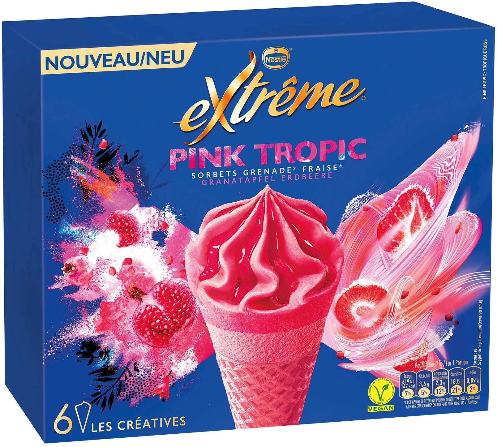 Cones Extreme Pink Tropic 6x71