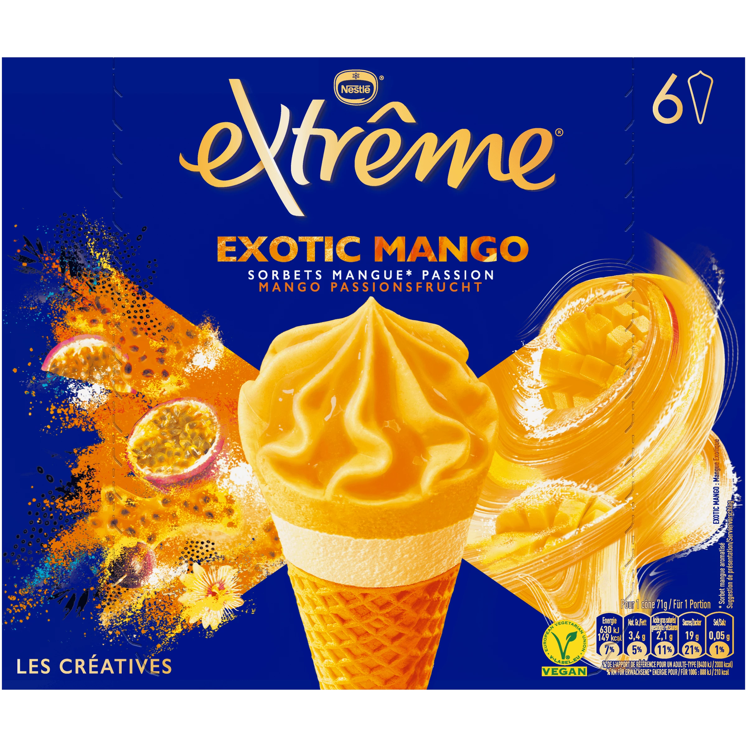 Conos Mango Exotico 6x71,5g