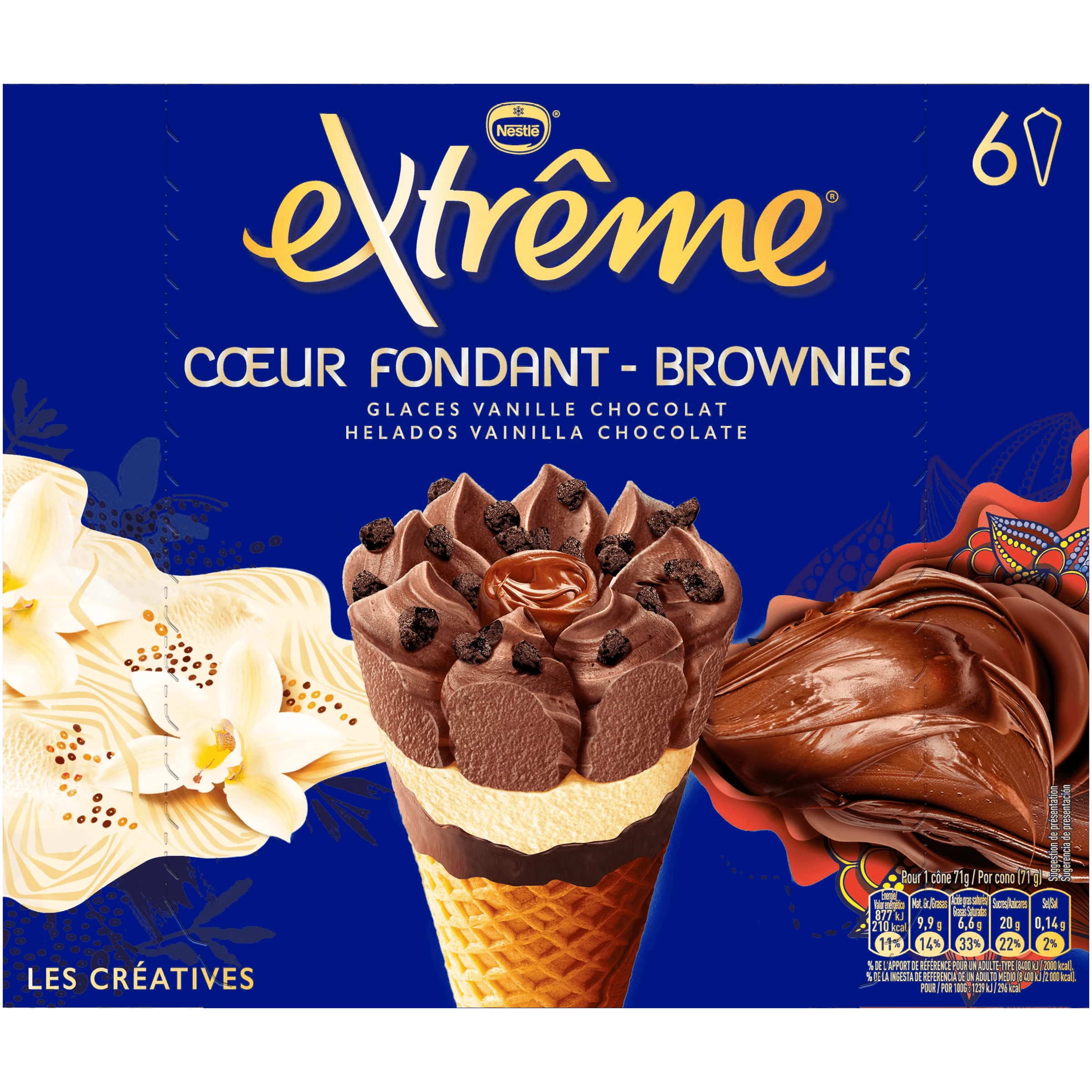 Cone Heart Fondant Brownie 426