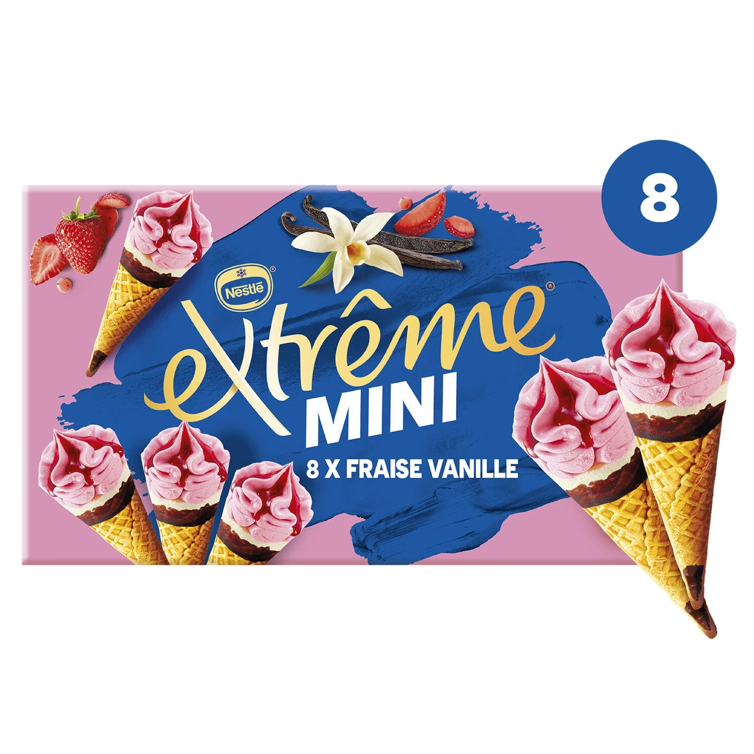 Ice mini vanilla strawberry x8 - Extreme