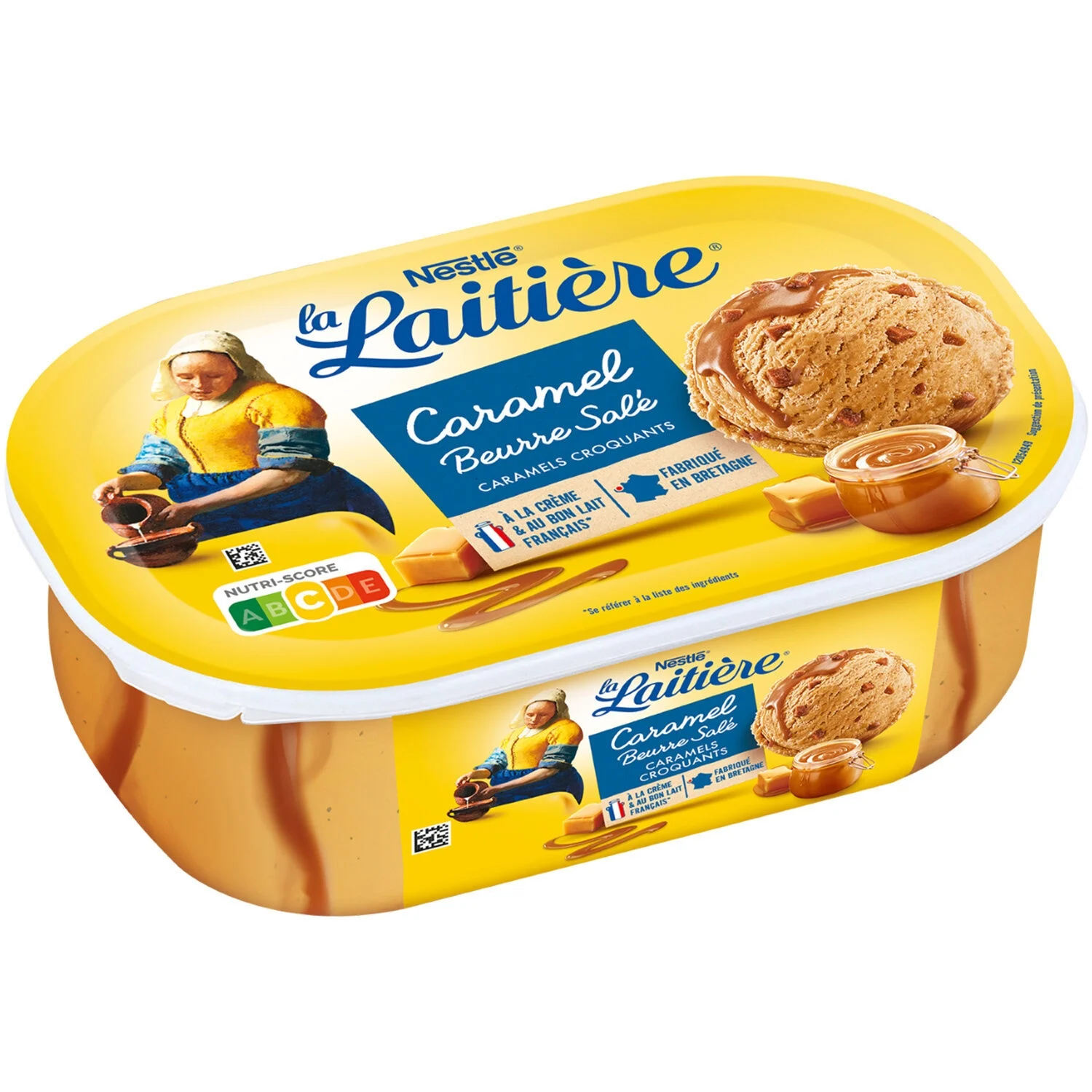 Glace Caramel Beurre Salé 490g - La Laitiere