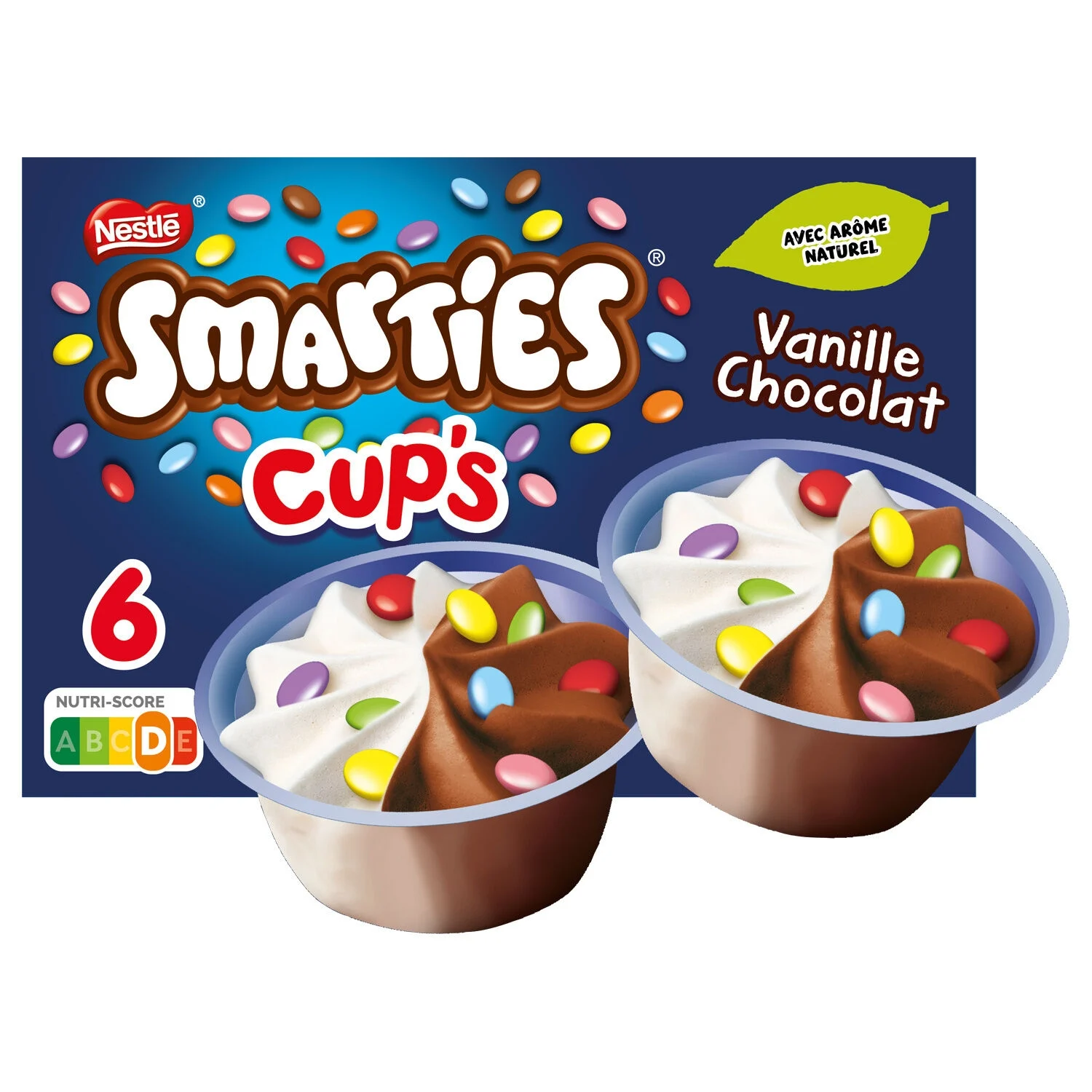 Glace vanille et chocolat x6 - SMARTIES