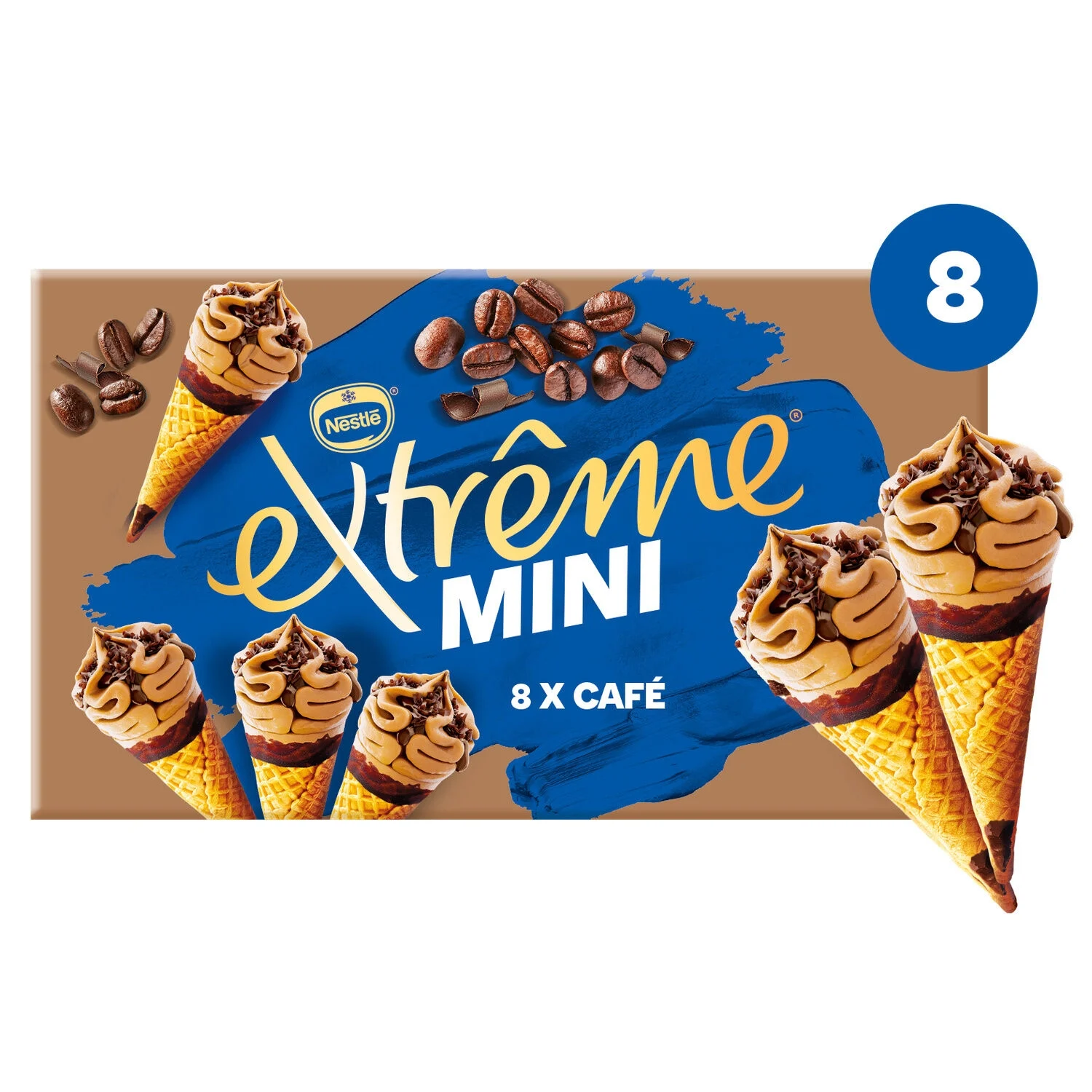 Glace Mini Cône Café x8 - EXTREME