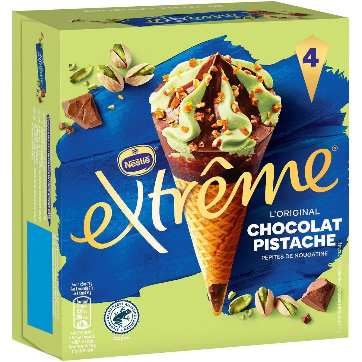 284g Extreme Choco-pistache X4