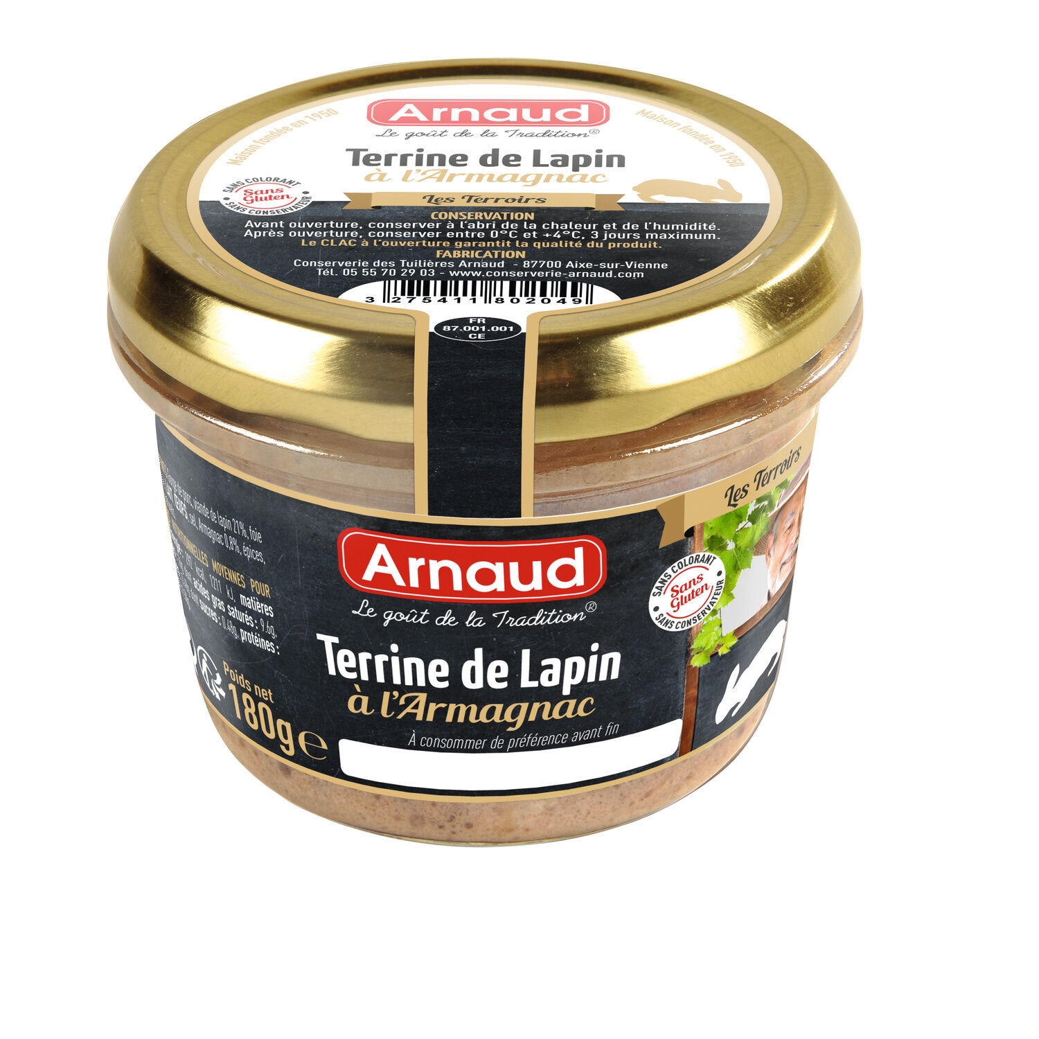 Terrine Lapin Armagnac 180g