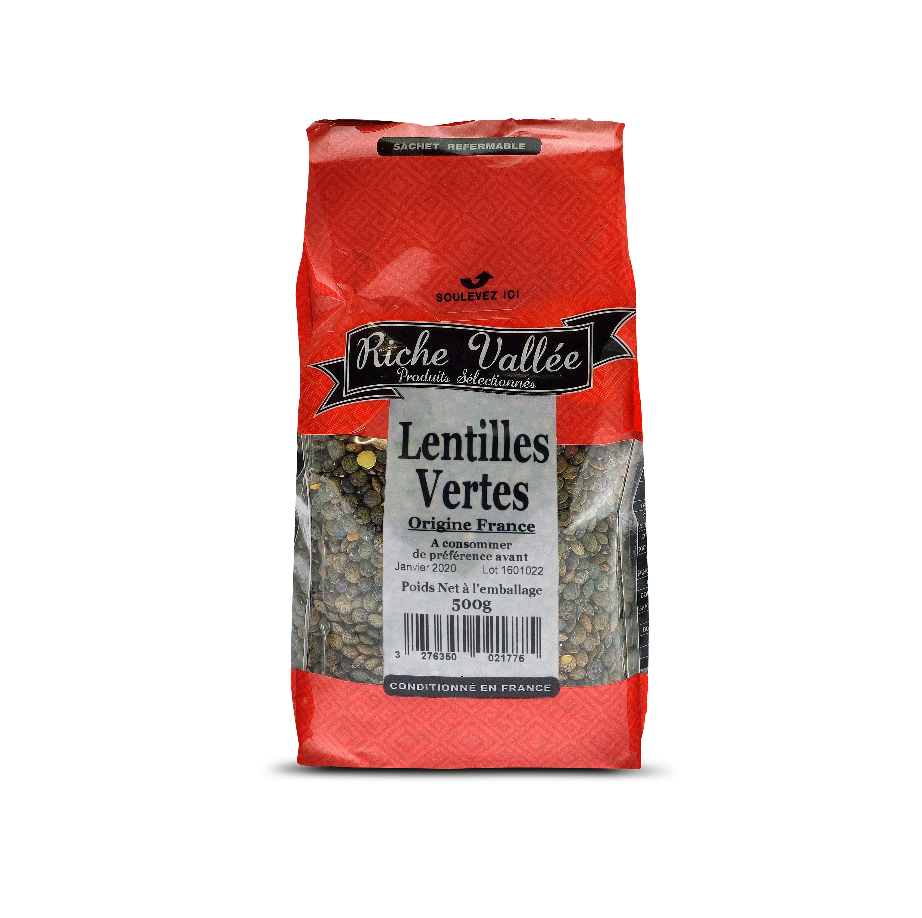 Lentilles Vertes R V 500g
