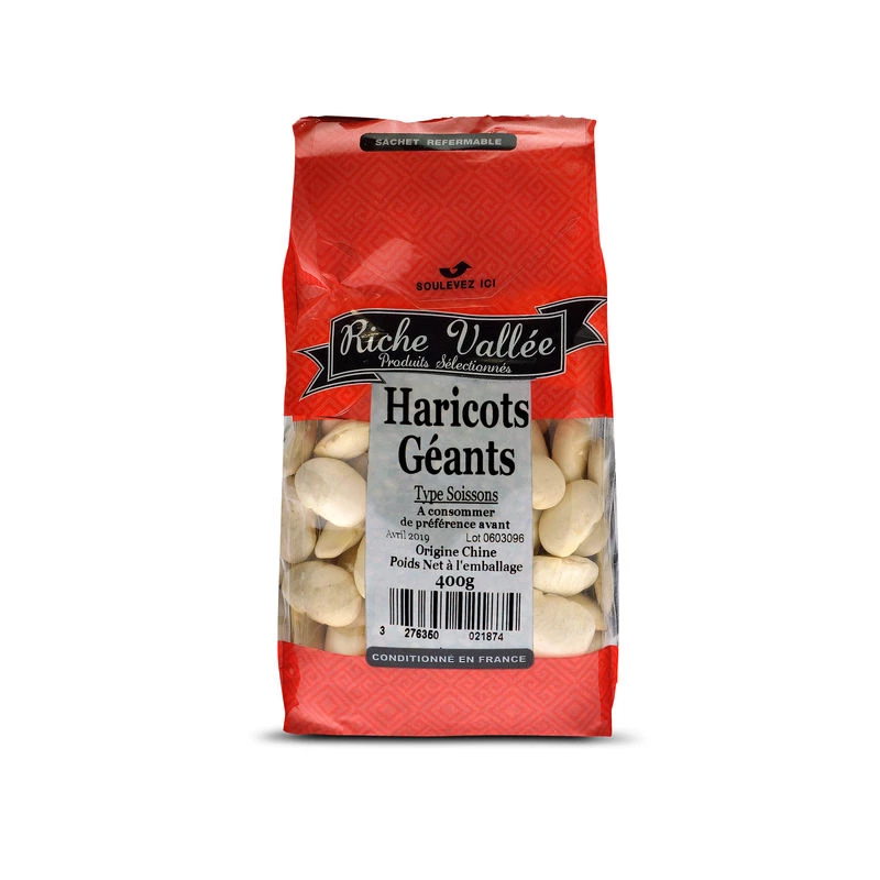 Haricots Soissons géants 400gr - RICHE VALLEE