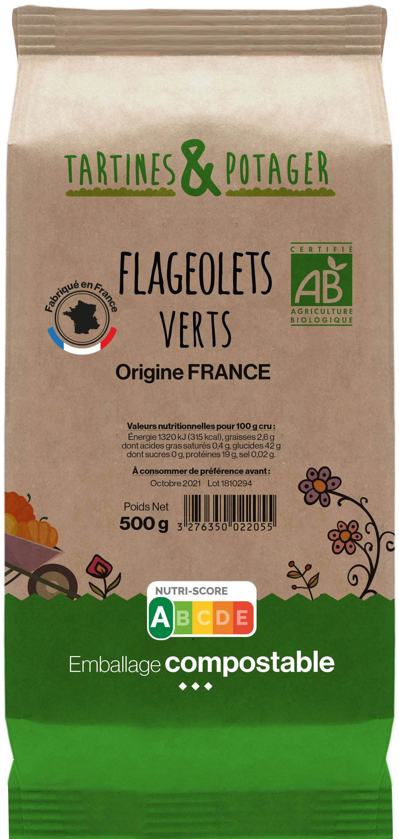 Flageoletts Bio Orig Fr 500g