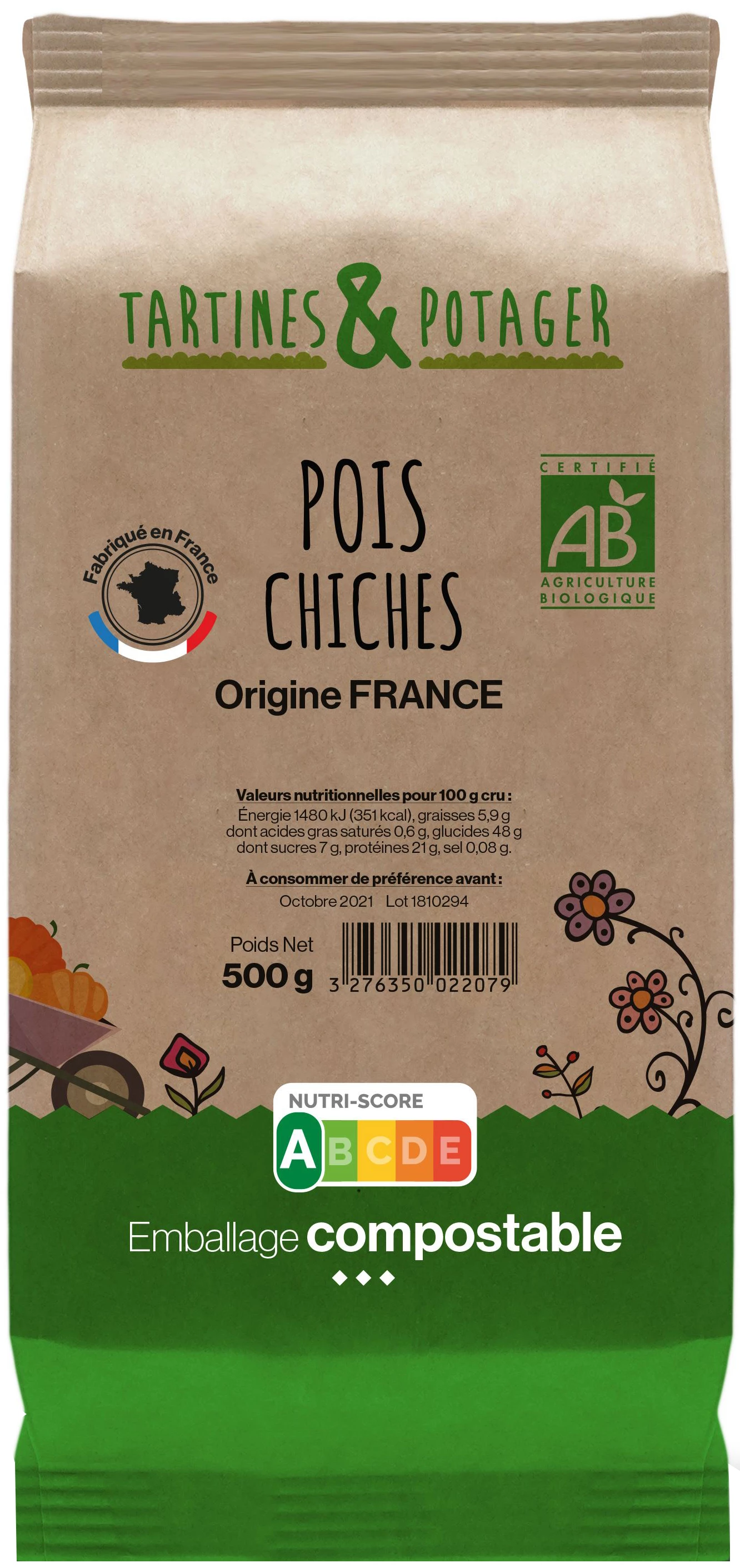 Pois Chiche Bio 500g