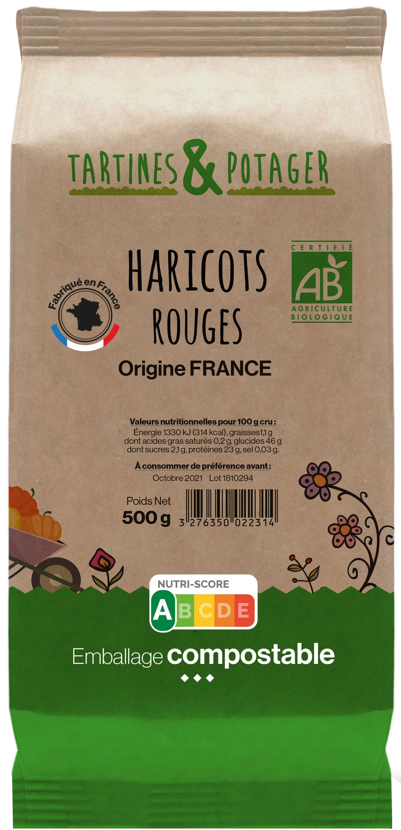 Haricots Rouges Bio Orig Fr 50