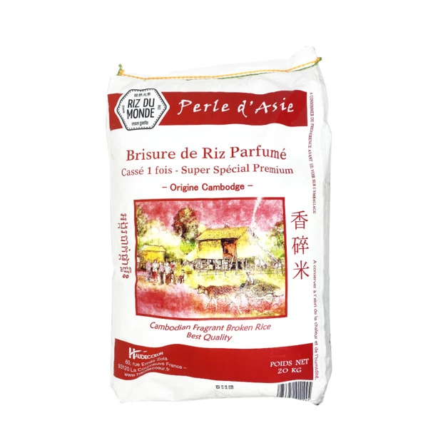 Scented rice breakage Cambodge Premium broken 1 time 20kg - RIZ DU MONDE