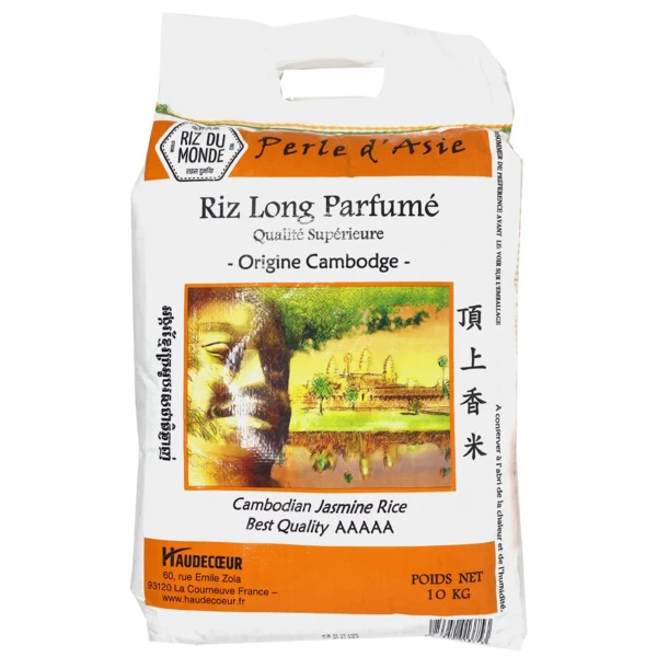 Cambodia Perfume Rice Asian Pearl 10kg - RIZ DU MONDE