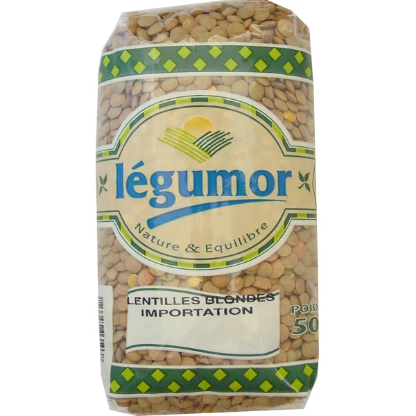 Blonde Lentil 6mm 500g - Legumor