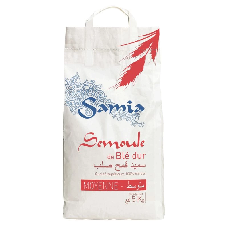 Medium Durum Wheat Semolina 5kg - SAMIA