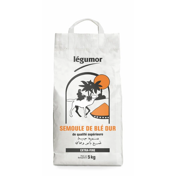 Extra Fine Wheat Semolina 5kg - Legumor
