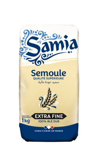 Extra Fine Wheat Semolina 1kg - SAMIA
