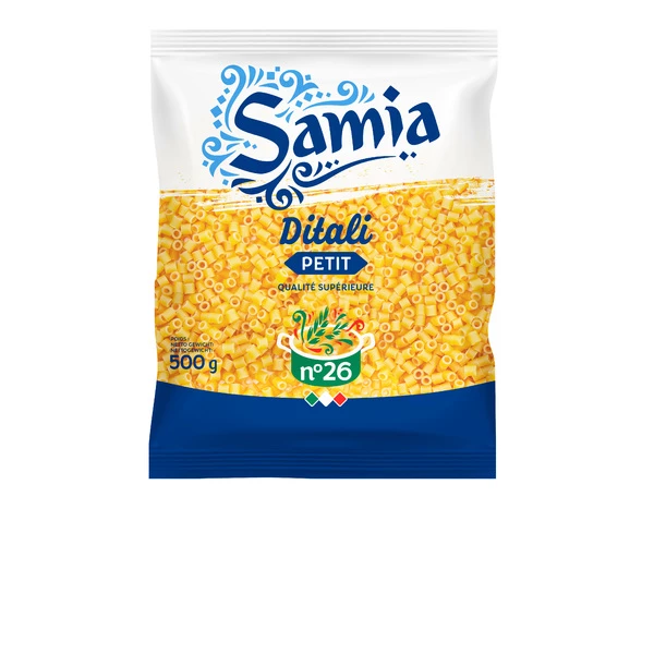 Petit ditali pasta n°26 500g - SAMIA