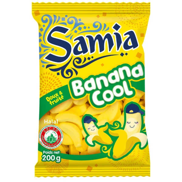 Bonbons Banana Cool Halal 200g - SAMIA