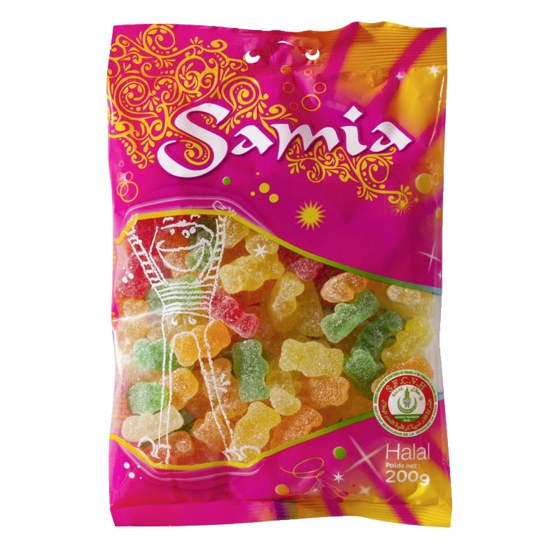 Bonbons mini oursons Halal 200g - SAMIA