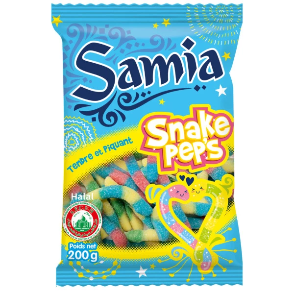 Bonbons  Snake Pep's Halal 200g - SAMIA