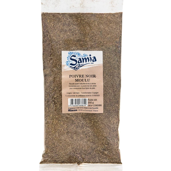 Ground Black Pepper 250g - SAMIA