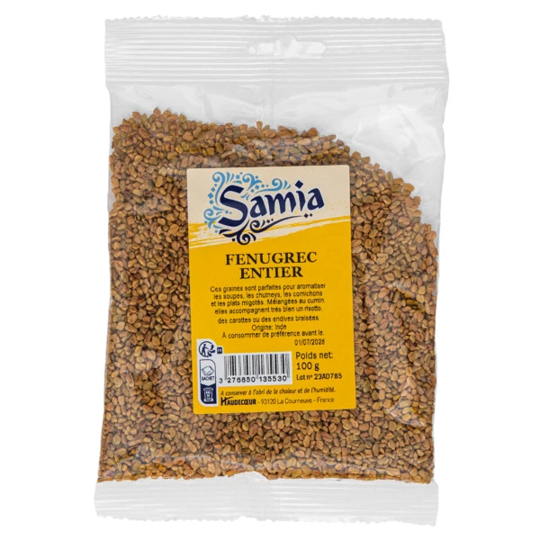 Whole Fenugreek 100g - SAMIA