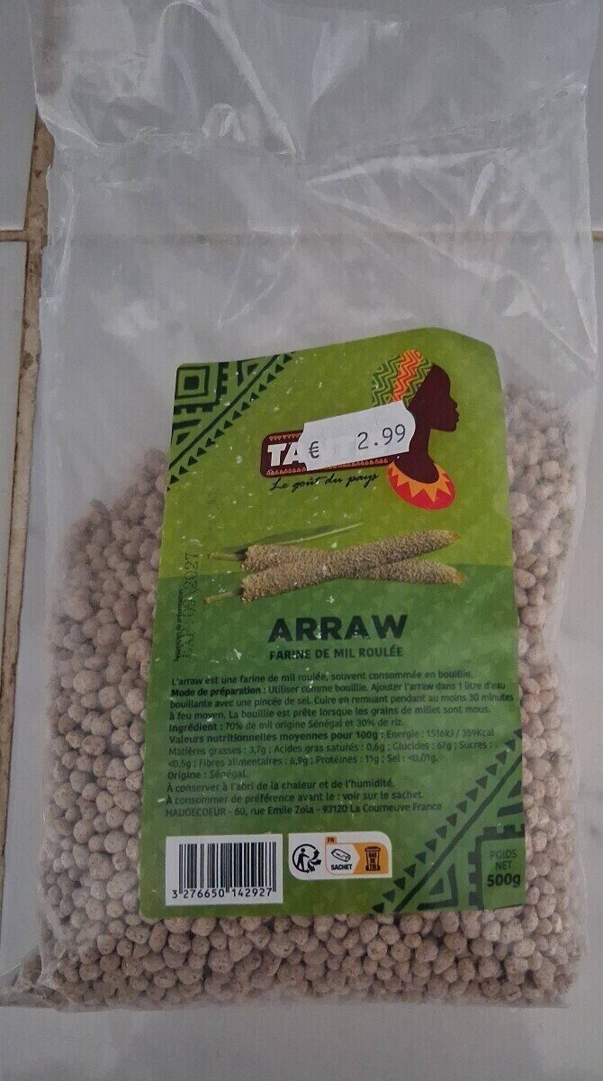 Фрикадельки из пшена Arraw 500г - Tantie