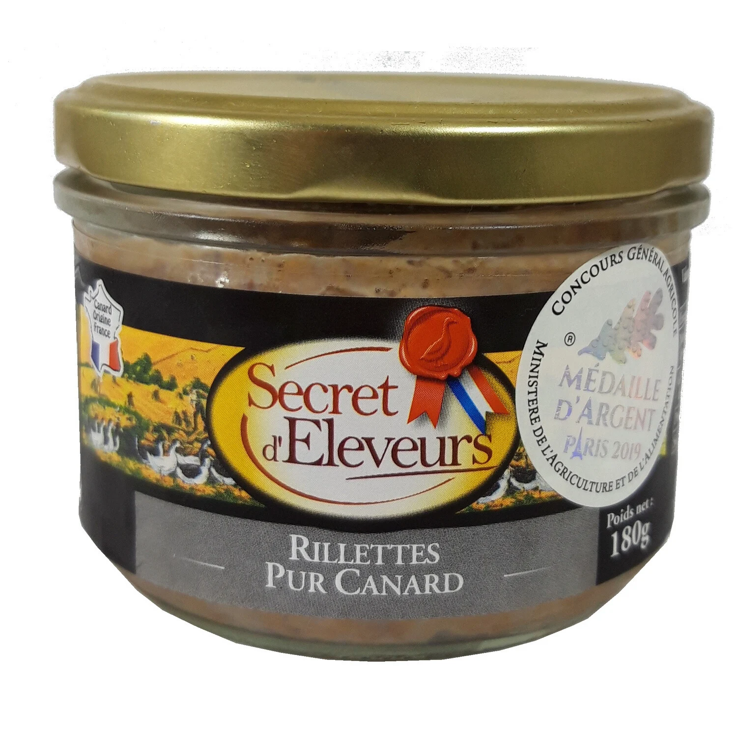 Reine Enten-Rillettes 180g – SECRET D’ELEVEURS