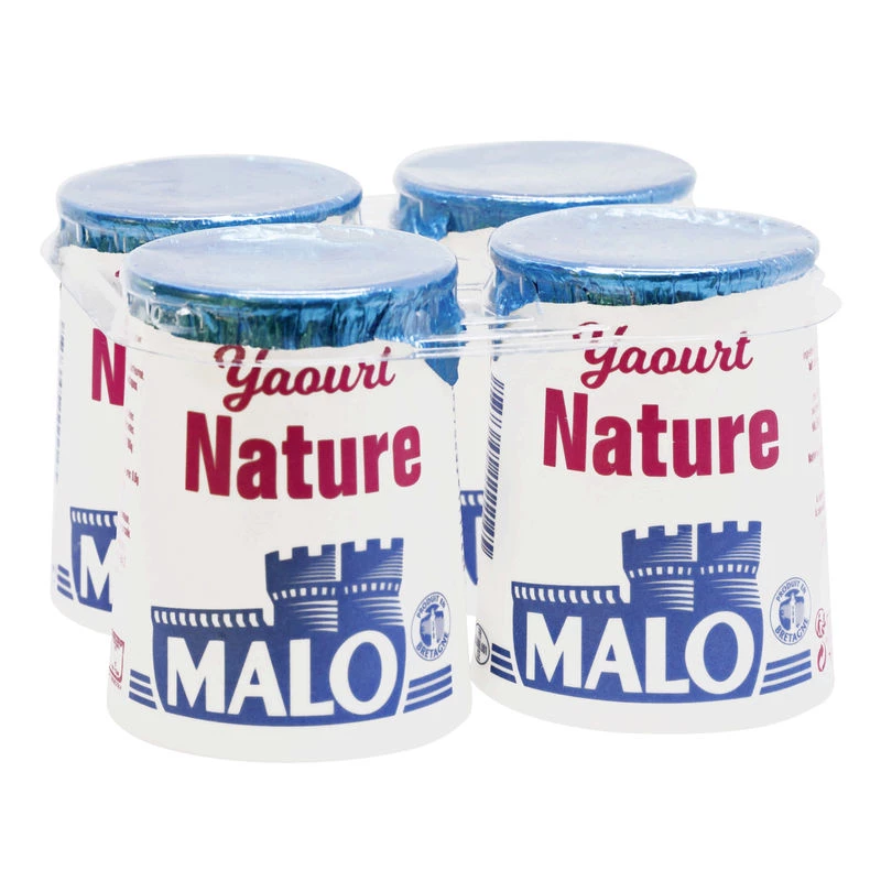 Yogur Natural Yogurt Bote 4x125g - MALO