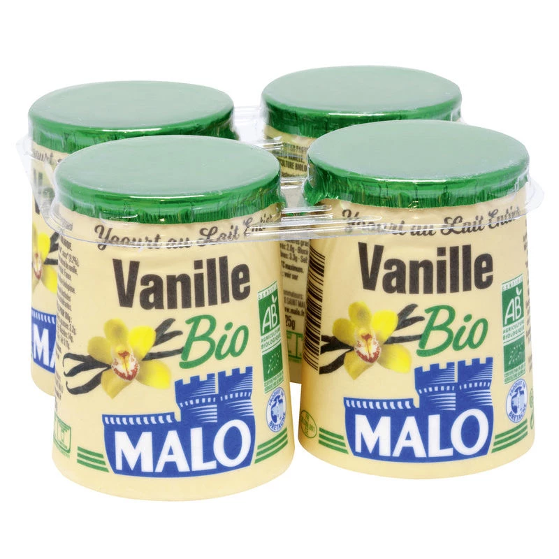 Carrinho Yaourt Bio Vani.pot4x125g - MALO