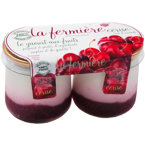 Mandelmilch-Kirschjoghurt - LA FERMIERE