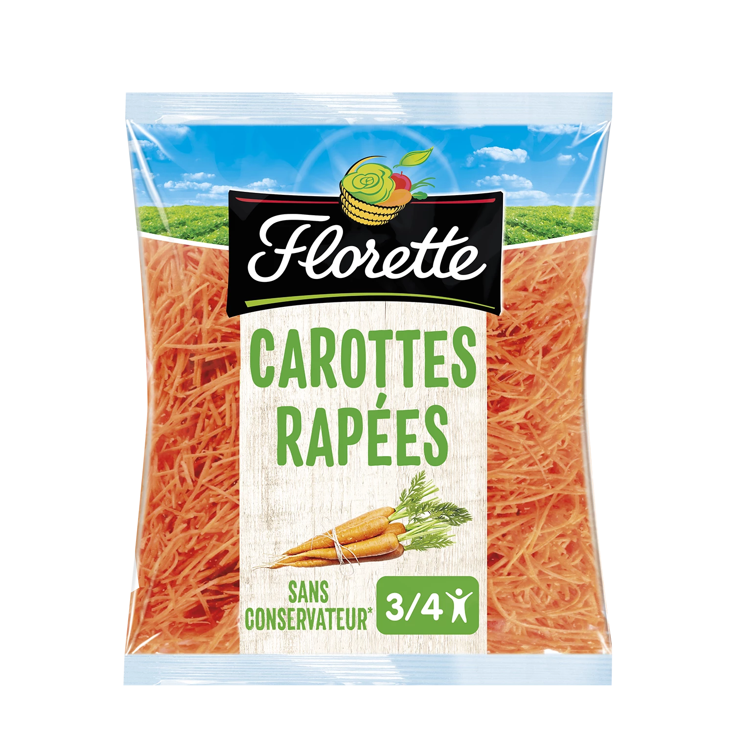 Grated Carrots 250g