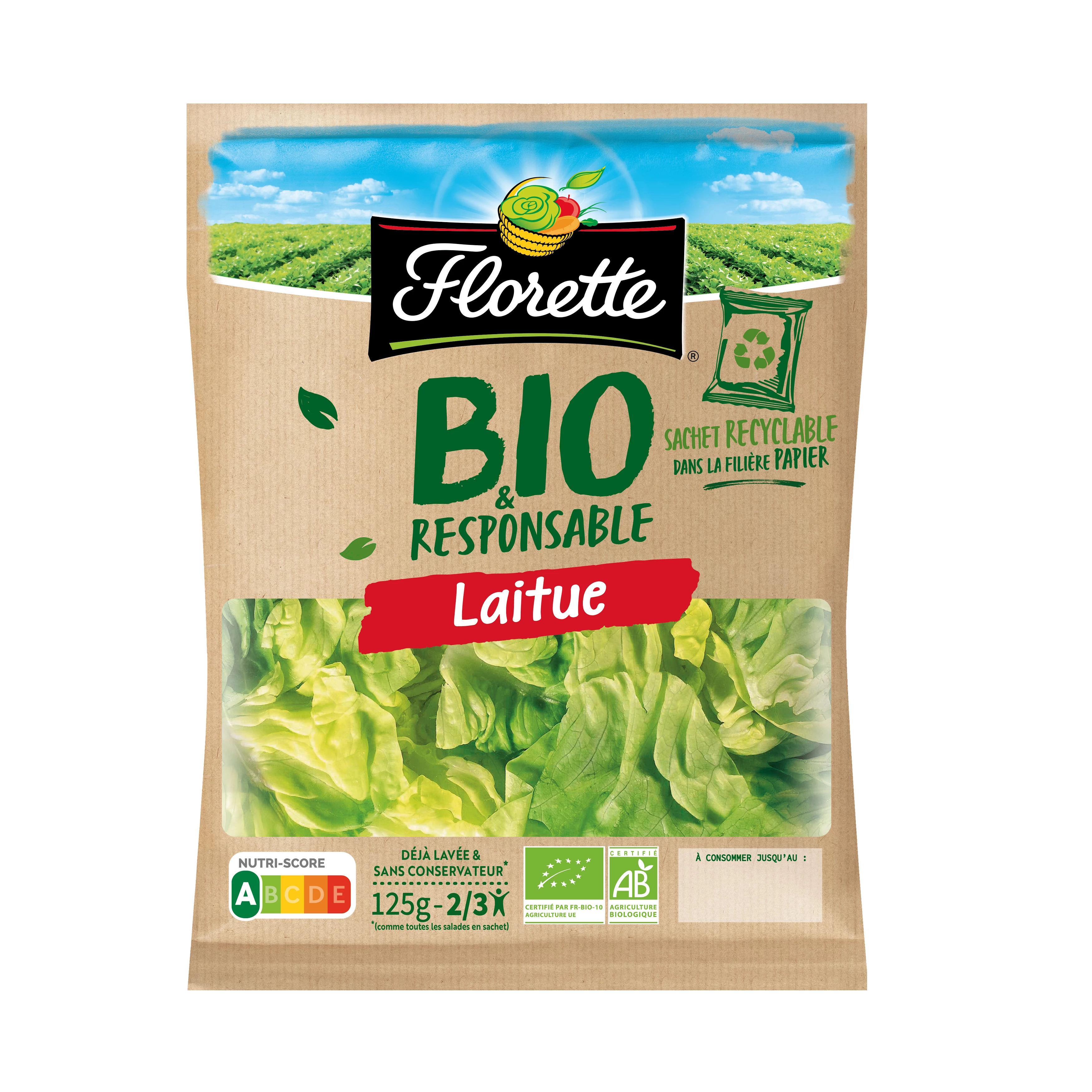 Laitue Bio Responsable 125g
