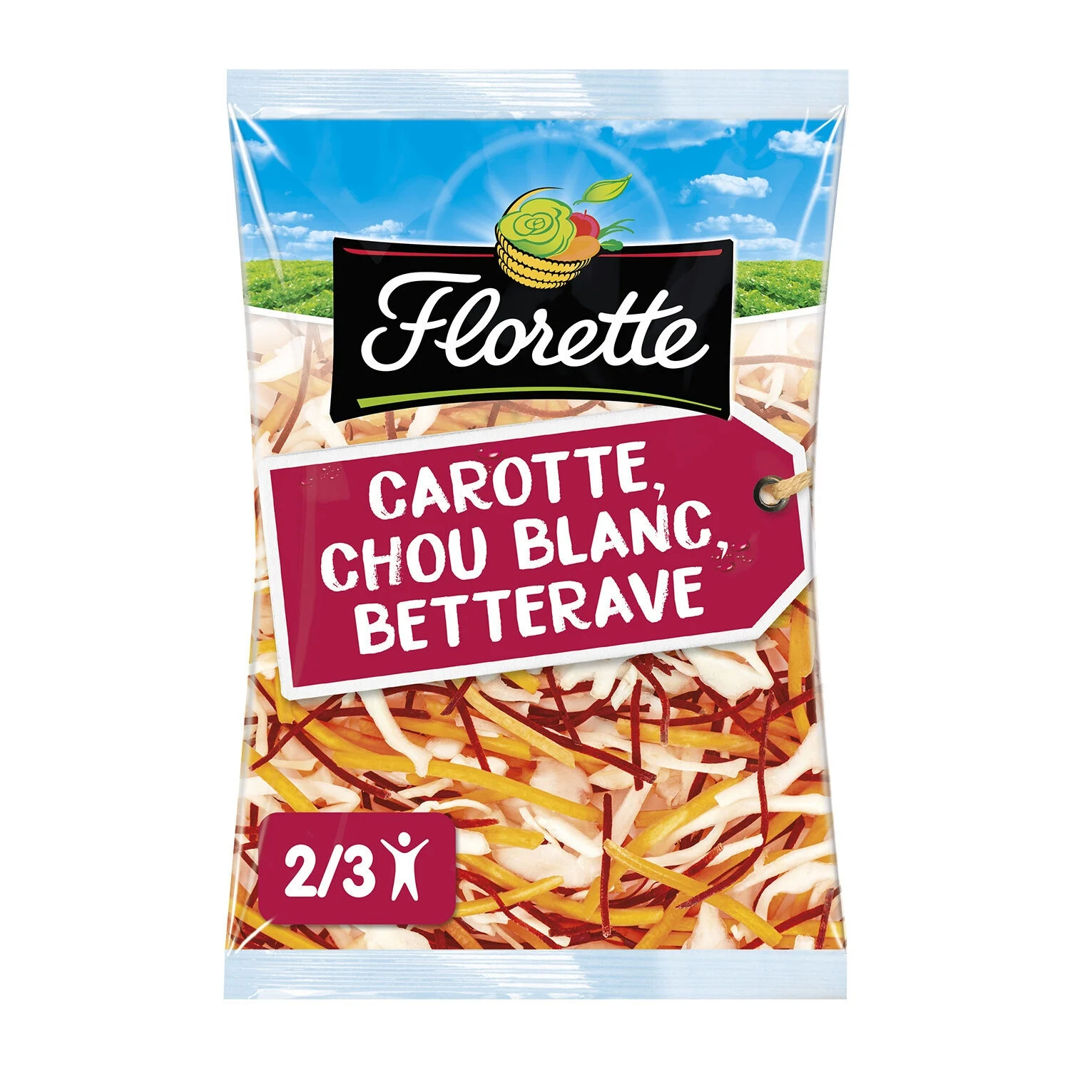 Mixture of raw vegetables carrot white beet 180g - Florette