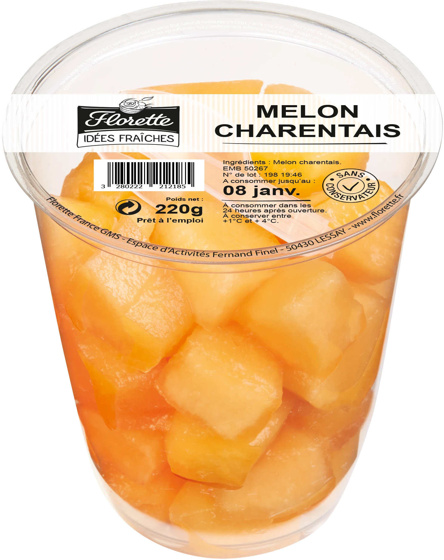 Shaker Melon Charentais 220g