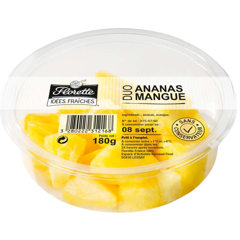 Dúo Piña/mango 180g