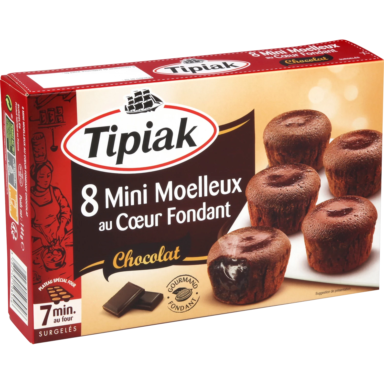 8 Mini Moelleux Choco 144g