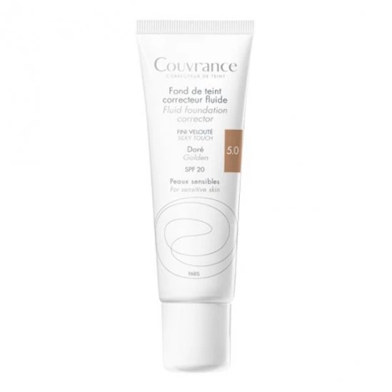 Fond de teint correcteur fluide doré 5.0 - 30 ml - AVENE