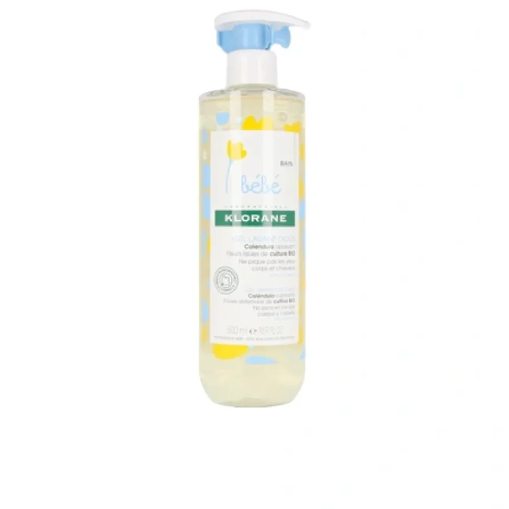 Bebé Gel limpiador suave cuerpo y cabello con caléndula 500 ml - KLORANE