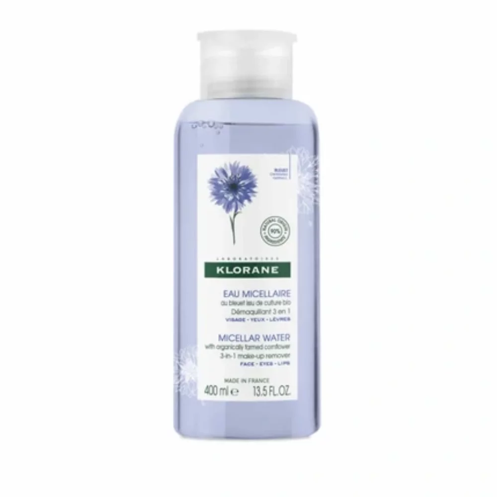 Micellar water with organic cornflower for face and eyes 400 ml - KLORANE