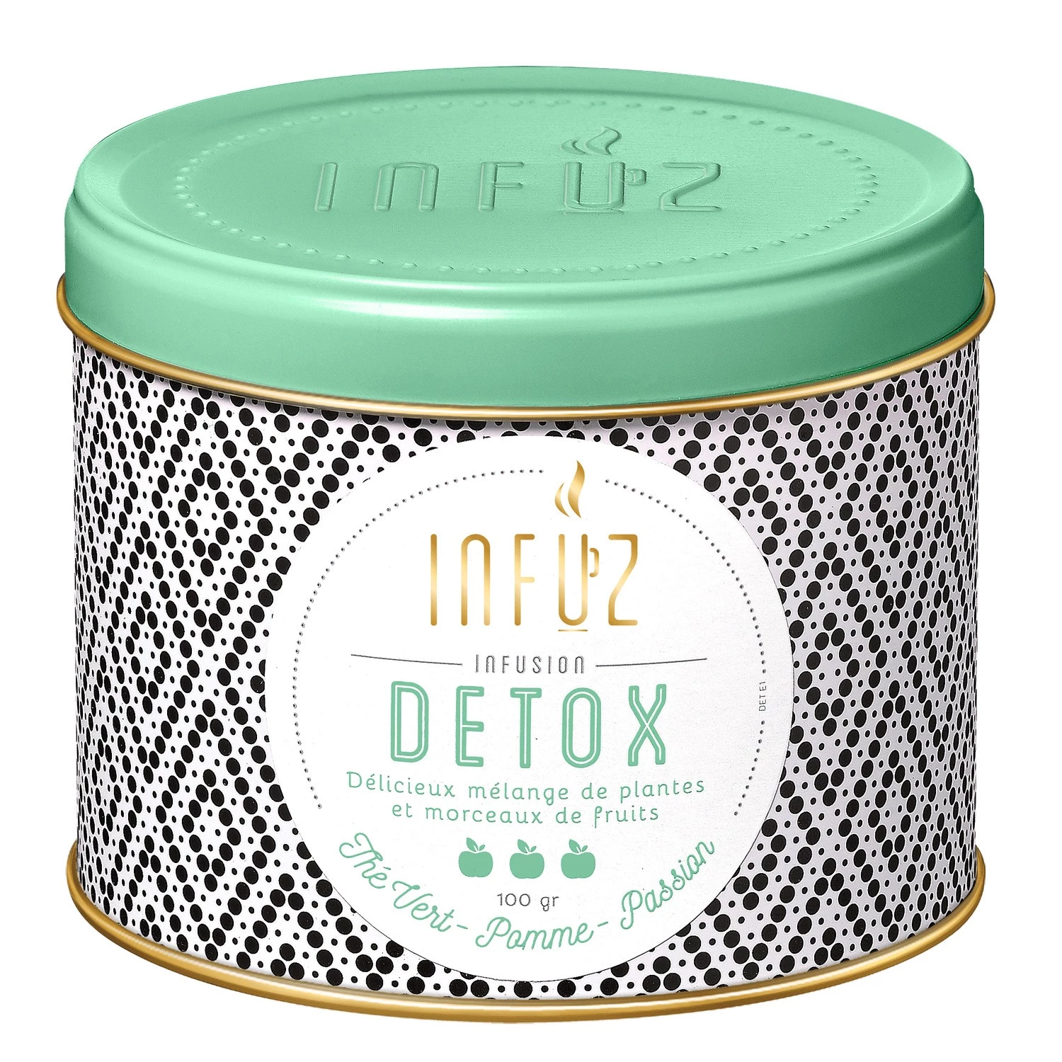 Infusion detox thé vert, pomme, passion 100g - INFUZ
