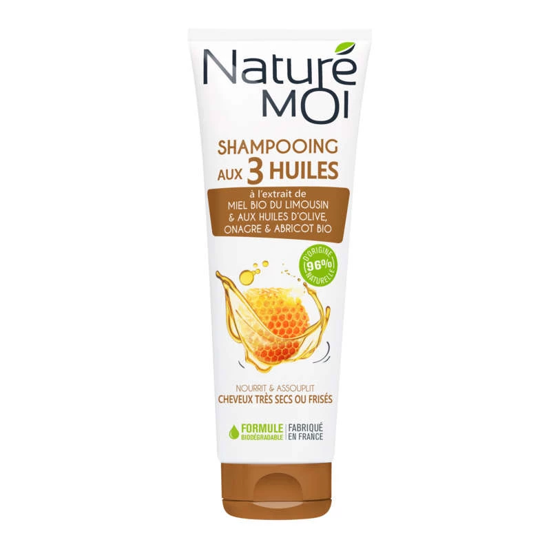 Shampoo with 3 oils 250ml - NATURE MOI