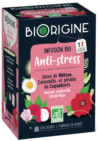 Infusion Anti Stress Bio 20 sachets BioRIGINE