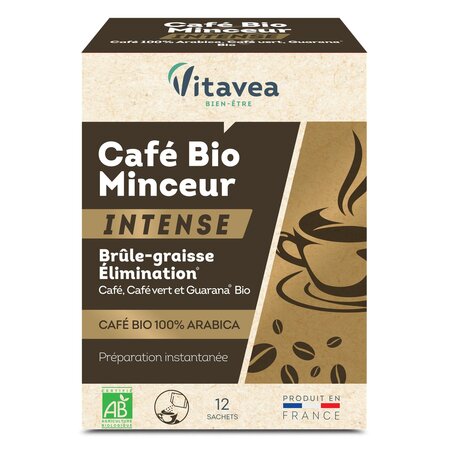 Complément alimentaire café minceur intense Bio x12 - VITAVEA