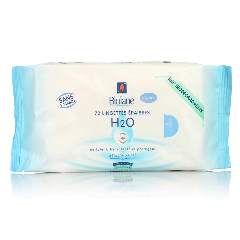 Salviette spesse H2O x72 - BioLANE